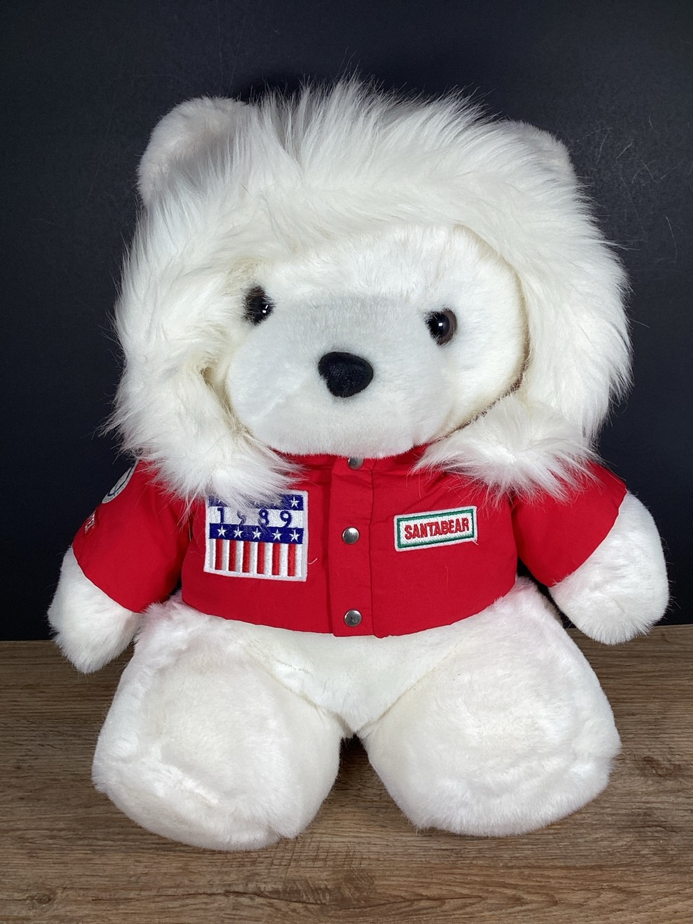 1989 Santa Bear Dayton Hudson Christmas Plush Polar Club, Trans Antarctica Exped